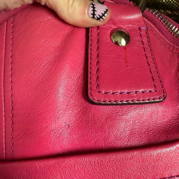 COACH Ltd Ed FRANCINE FUSCHIA PINK DOME TOTE BAG - Picture 4 of 4